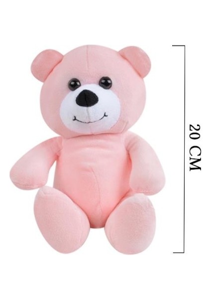 Peluş ayı oyuncak 20 cm pembe