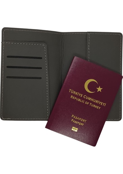 Incy Deri Pasaportluk Kredi Kartlıklı Para Bölmeli Pasaport Kılıfı