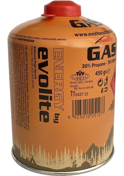 Butane Propane Vidalı 450 Gr. Ocak Kartuşu - 4 Adet