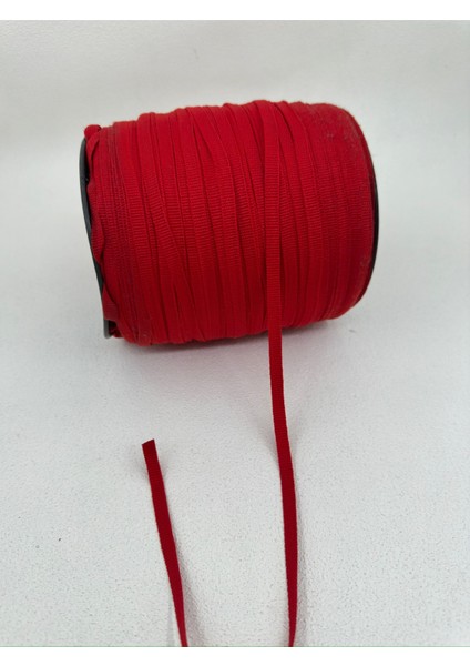 5 mm Grogren Şerit-5 Metre-Kırmızı