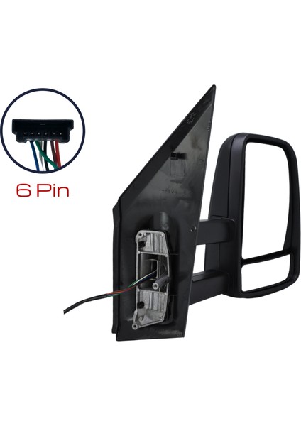 Dış Dikiz Aynası Vw Crafter Uzun Kollu 2009 - 2017 -Mercedes Sprinter 2007-2017 Elektrikli, Isıtmalı, Sinyalli, Manuel Katlanır, Astarlı Kapak, 6 Pin indirimleri