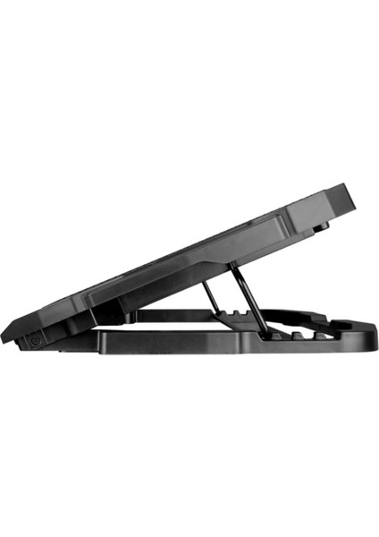 D17 Notebook Soğutucu Versatile 4 Fanlı Yükseklik Ayarlı Notebook Standı Leptop Soğutucu Kırmızı Işıklı