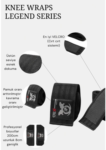 Ağırlık Kaldırma Kayışı Lifting Straps Turuncu + Antrenman Dizliği Knee Wraps Legend 2'li Paket fiyatları