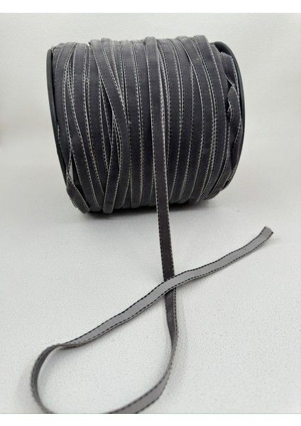 1 cm Puntalı Kadife-5 Metre-(Füme/gri)
