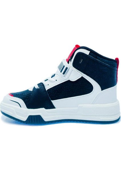 King Air Sneaker Ortopedik Çocuk Bilekli Spor Ayakkabı Siyah Beyaz Kırmızı indirimleri