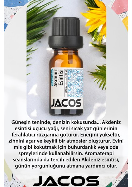 Akdeniz,fransız Gülü ve Yasemin Esansiyel Uçucu Yağı Difüzör Esansı Oda Kokusu 3'lü Set