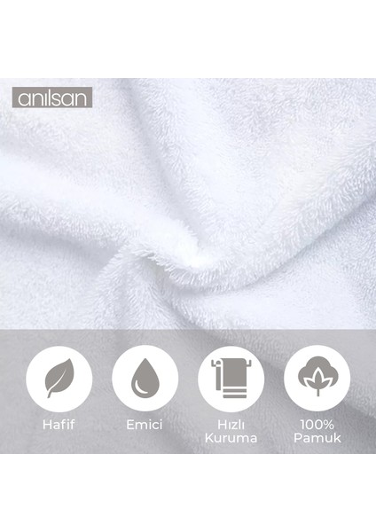 10'lu Beyaz Banyo Havlusu - 70 x 140 cm , PAMUK, Spa ve Otel Havlusu, Günlük Kullanıma Uygun fiyatları