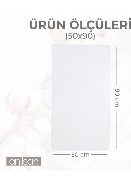 10'lu Beyaz Banyo Havlusu - 70 x 140 cm , PAMUK, Spa ve Otel Havlusu, Günlük Kullanıma Uygun fırsatları