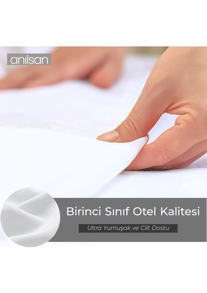 Beyaz Lastikli Çarşaf - Pamuk, 63 Tel, Tek & Çift Kişilik Seçenekleriyle - Ev, Otel Çarşafı modelleri