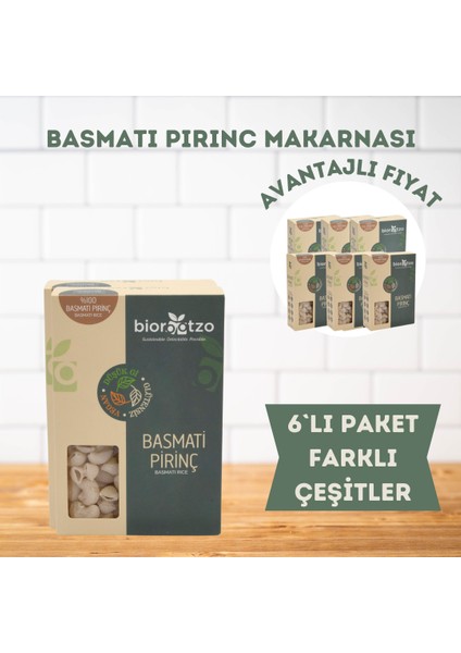 Artizan Bronz Kalıp  Glütensiz Vegan Basmati Pirinç Karışık 6lı Paket x 200 g Avantajlı Paket