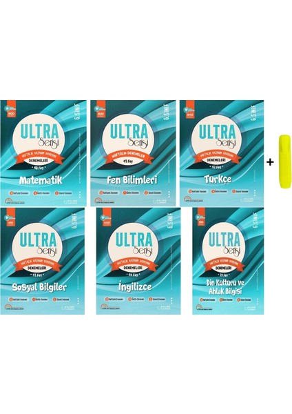 6. Sınıf Ultra Serisi Tüm Dersler Denemeleri 247 Föy