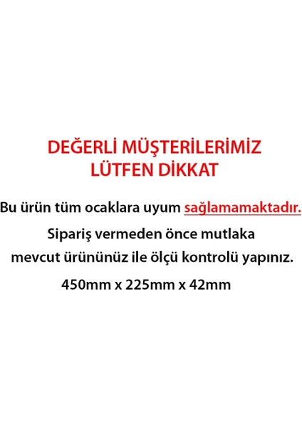 Kumtel & Luxell Ocak Izgarası - 45 x 22.5 cm