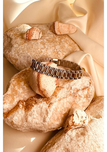 Limited Edition Oyster Zincir Swiss Tasarım Gold Silver Unisex 316L Stainless Steel Bileklik fırsatları