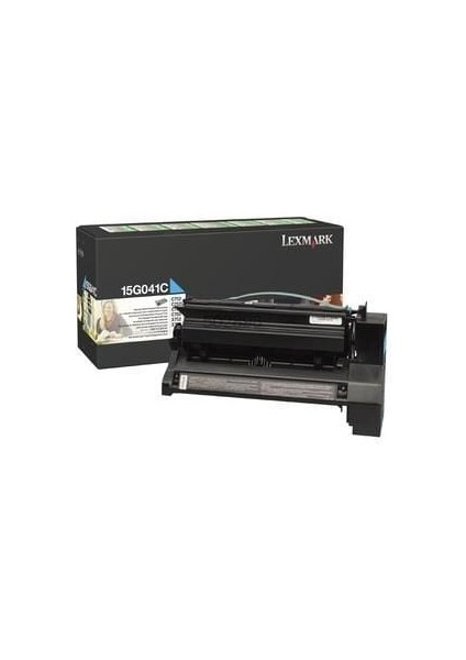 15G041C Mavi Cyan Orjinal Toner C752 / C760 Kutu Hasarlı