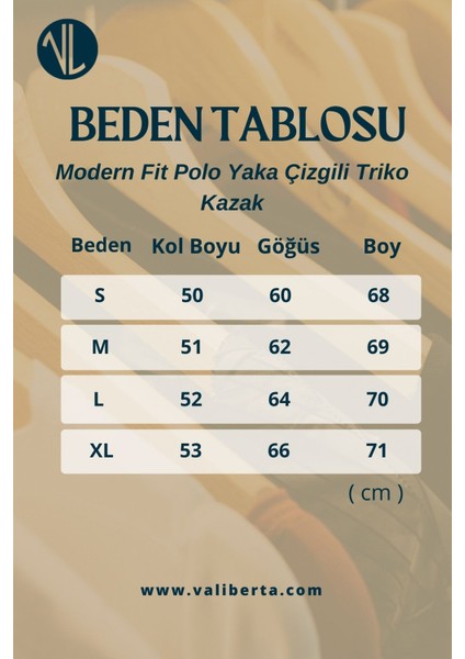 Modern Fit Polo Yaka Çizgili Triko Kazak - Siyah