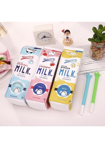 yaratıcı Okul Kalem Kutusu Sevimli Hayvan Meyve Süt Kutusu Kalem Kutusu Kawaii Kırtasiye Ofis Okul Malzemeleri (Yurt Dışından)