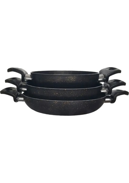 Nml 3lü Granit Sahan Tava Seti 18-20-22CM