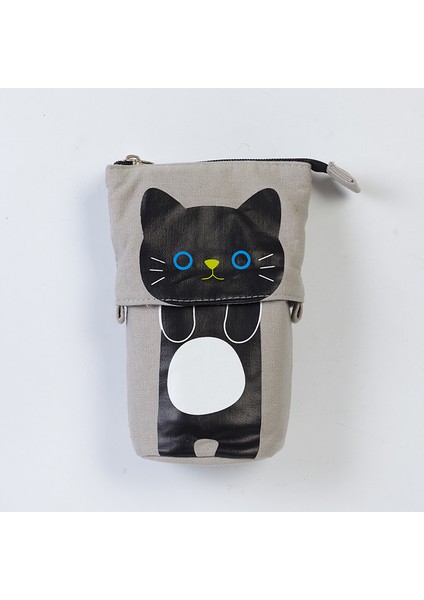 kawaii Kalem Kutusu Kız Erkek Fermuar Sevimli Kedi Kalem Kutusu Okul Malzemeleri Kırtasiye Hediye Pop Up Çanta Trousse Scolaire (Yurt Dışından)