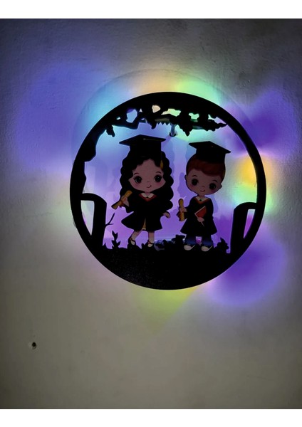 Dt Dekor Treni Öğrenci Resimli Ledli Gece Lambası modelleri