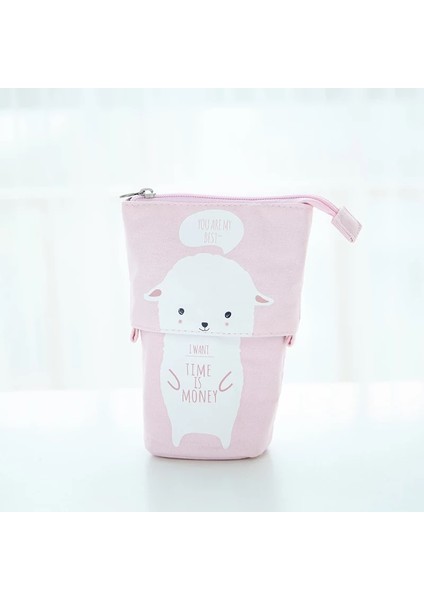 kawaii Kalem Kutusu Kız Erkek Fermuar Sevimli Kedi Kalem Kutusu Okul Malzemeleri Kırtasiye Hediye Pop Up Çanta Trousse Scolaire (Yurt Dışından)