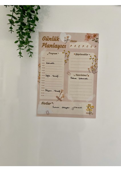 2'li Set Günlük Planlayıcı ve Haftalık Planlayıcı Menü Planlayıcı Buzdolabı Magneti Bebek Ek Gıda