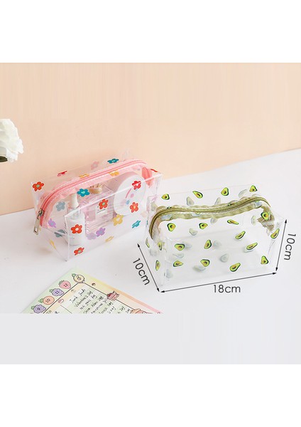 büyük Su Geçirmez Şeffaf Kalem Kutusu Pvc Kırtasiye Hediye Kız Öğrenci Kalem Çantası Kawaii Makyaj Kozmetik Çantası Seyahat Çantası (Yurt Dışından) modelleri