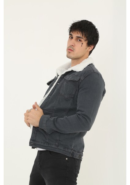 Erkek Içi Kürklü Kot Ceket modelleri