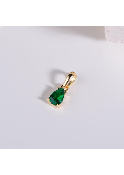 14 Ayar Zümrüt Taşlı Altın Kolye Ucu 0,54 gr modelleri