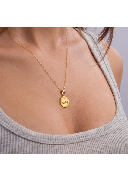 14 Ayar Altın Boğa Burç Kolye Ucu 2,10 gr fiyatları