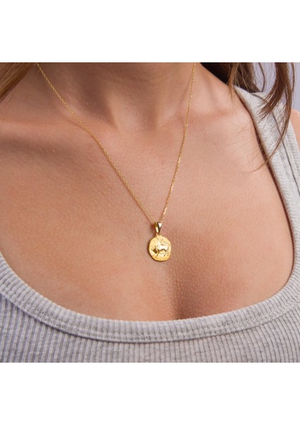 14 Ayar Altın Boğa Burç Kolye Ucu 2,10 gr indirimleri