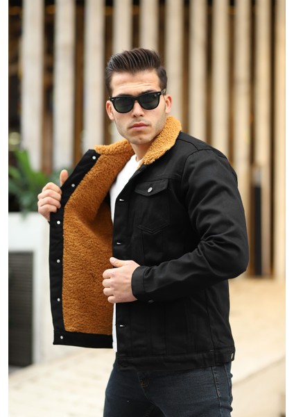 Erkek Içi Kürklü Kot Ceket modelleri