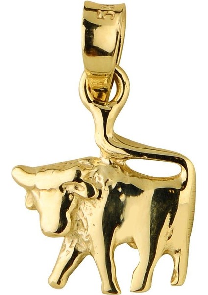 14 Ayar Altın Boğa Burç Kolye Ucu 0,84 gr