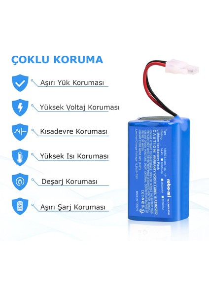 I Lıfe A4 Uyumlu 3200 Mah Robot Süpürge Bataryası