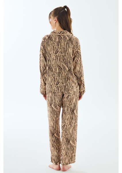 11500 Uzun Kol Gömlek ve Pantolon Viskon Pijama Takımı fiyatları