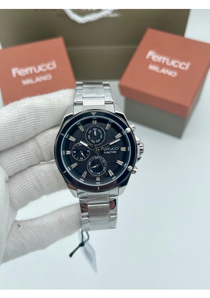 Fc 03403M Erkek Kol Saati Fonksiyonlu Gümüş-Siyah Renk Orjinal 2 Yıl Garantili + Bileklik Hediyeli fırsatları