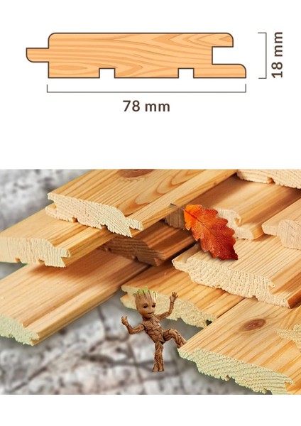 300cm 2.Sınıf Ahşap Düz Lambiri