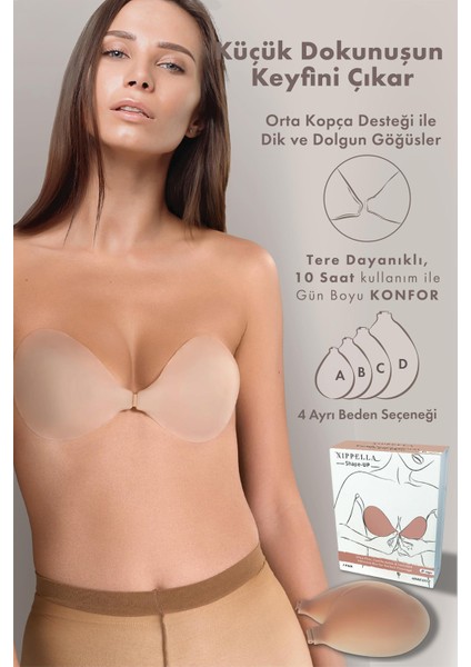 Shape Up Ultra Ince Yapışkanlı Straplez Sütyen | Su ve Ter Geçirmez, Göğüs Dolgunlaştırıcı fırsatları
