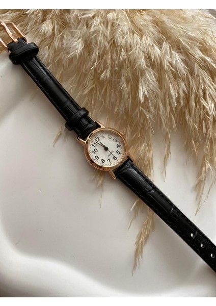 Bs Stıll Vintage Kadın Kol Saati Retro Quartz Minimal Deri Dordon 1 Adet