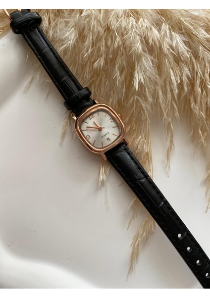Bs Stıll Vintage Kadın Kol Saati Retro Minimal Deri Dordon 1 Adet