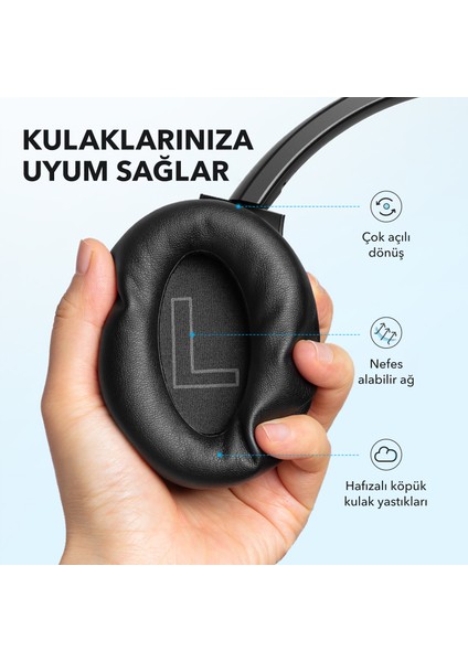 Soundcore Life Q20i Bluetooth Kablosuz Kulaklık - Hibrit Aktif Gürültü Önleyici ANC - Beyaz - A3004 (Anker Türkiye Garantili) fırsatları