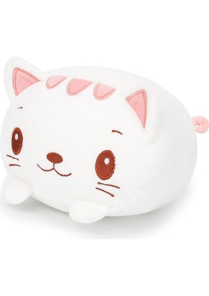 23.6 Inç Sevimli Beyaz Kedi Peluş Doldurulmuş Hayvan Silindirik Vücut Yastık, Süper Yumuşak Karikatür Sarılma Oyuncak Yatak Için Hediyeler, Çocuklar Uyuyan Kawaii Yastık1 (Yurt Dışından)