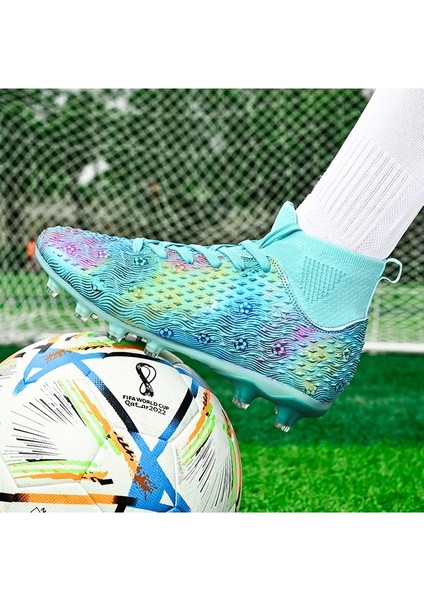 Fg Erkek Futbol Ayakkabıları Kramponlar Yüksek Top Spor Futbol Ayakkabıları (Yurt Dışından)