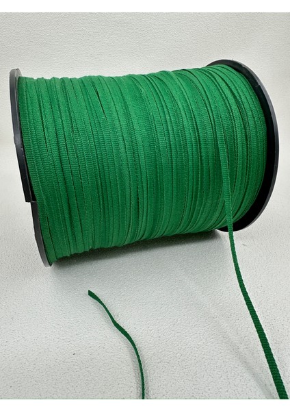 4 mm Askılık Grogren Şerit (5 Metre - Yeşil)