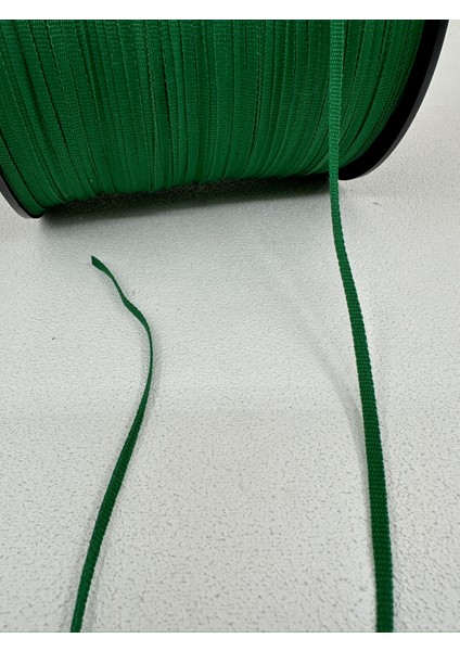 4 mm Askılık Grogren Şerit (5 Metre - Yeşil)