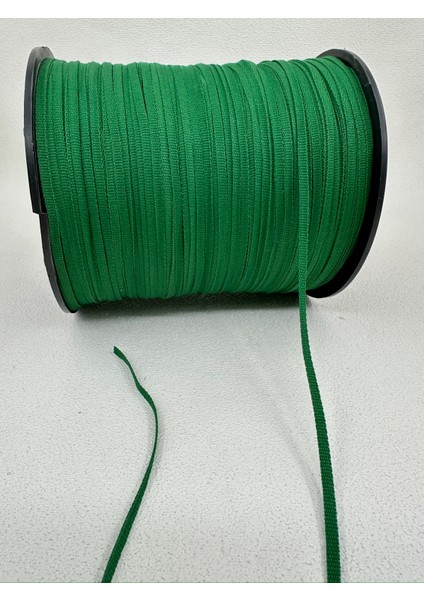 4 mm Askılık Grogren Şerit (5 Metre - Yeşil)