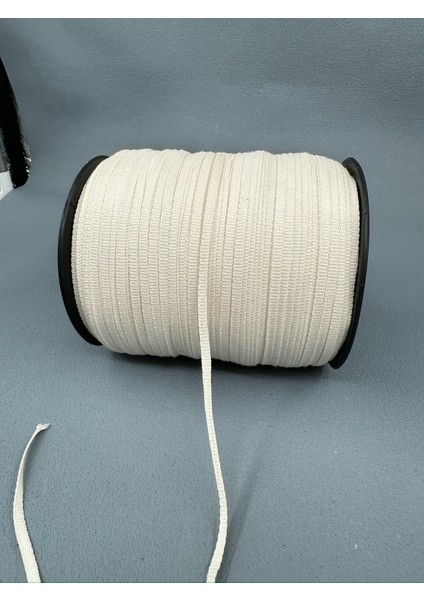 4 mm Askılık Grogren Şerit (5 Metre - Ekru)