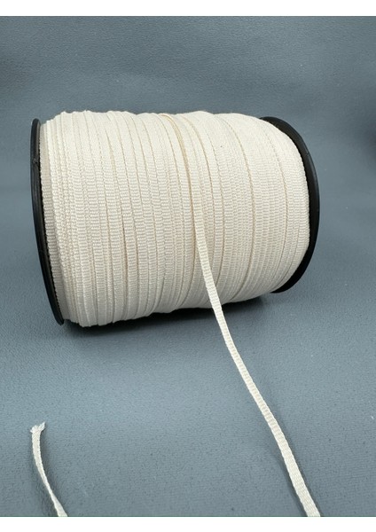 4 mm Askılık Grogren Şerit (5 Metre - Ekru)