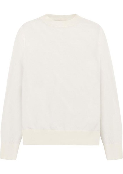 Styleboom X Peraluna CHELSEA PULLOVER Bisiklet Yaka Standart Kesim Kadın Triko Kazak - Ekru indirimleri