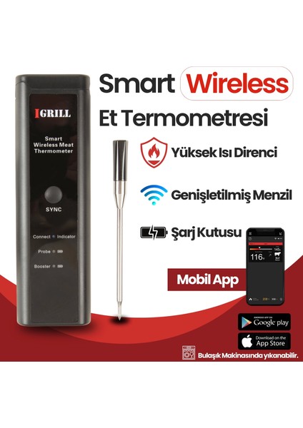 Igrıll Smart Wireless Et Termometresi