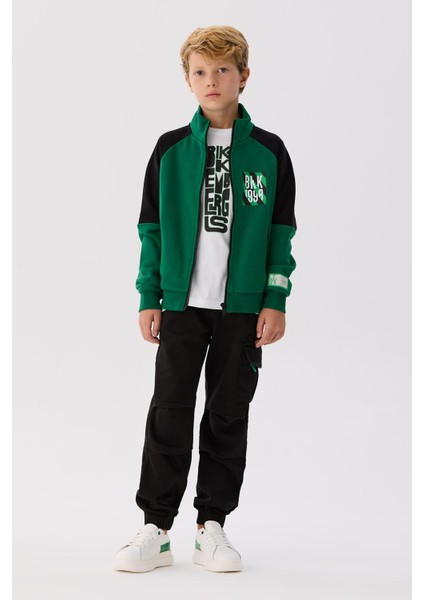 Bg Store Erkek Çocuk Yeşil Eşofman Üstü